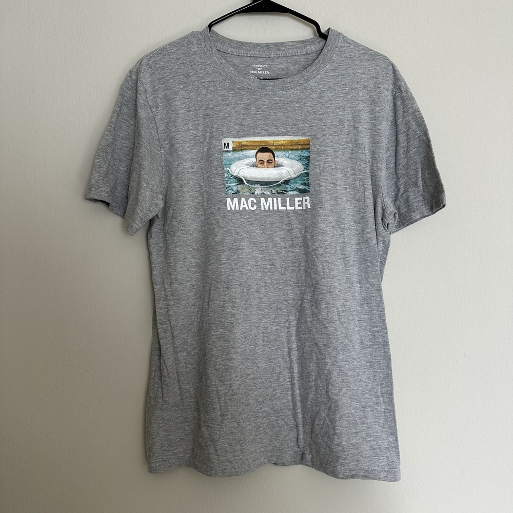 Mac Miller Grey Swimming Pool T-Shirt, Size: Medium Products By Mac Miller